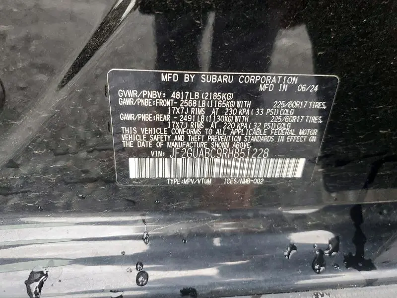 2024 SUBARU CROSSTREK   