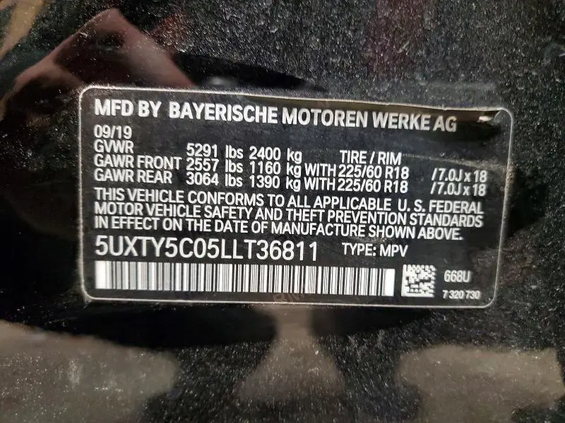 2020 BMW X3 XDRIVE30I  