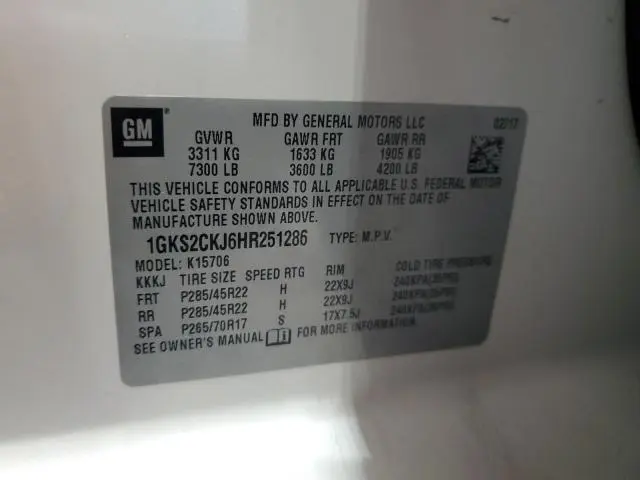 2017 GMC YUKON DENALI  