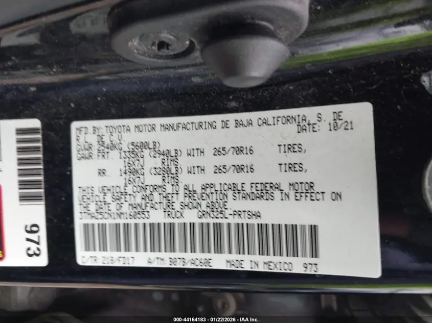 2022 TOYOTA TACOMA TRD OFF ROAD