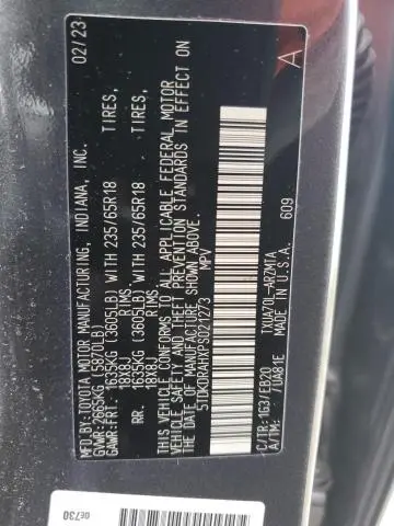 2023 TOYOTA HIGHLANDER L  