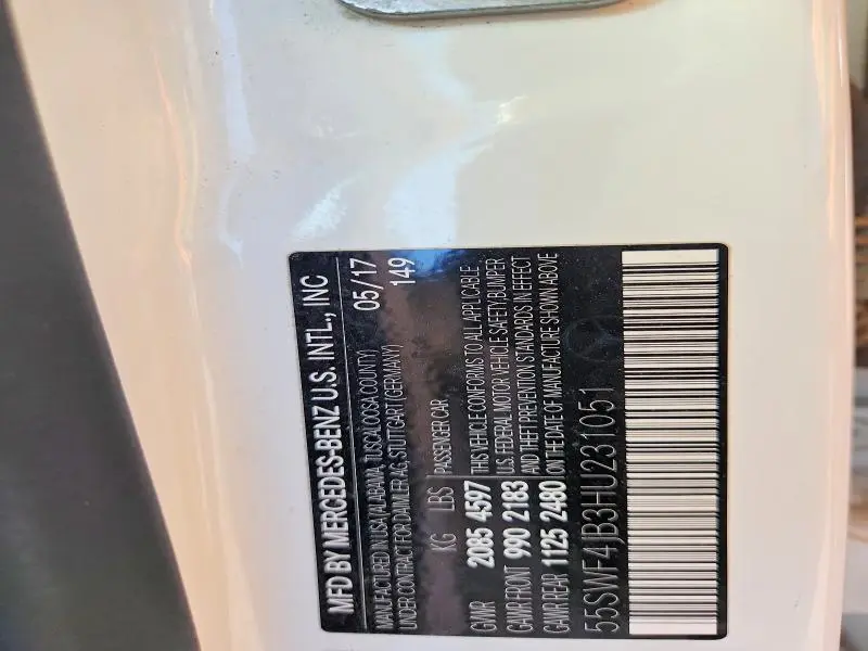 2017 MERCEDES-BENZ C 300  