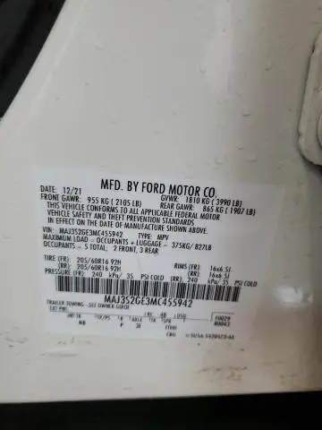 2021 FORD ECOSPORT SE  