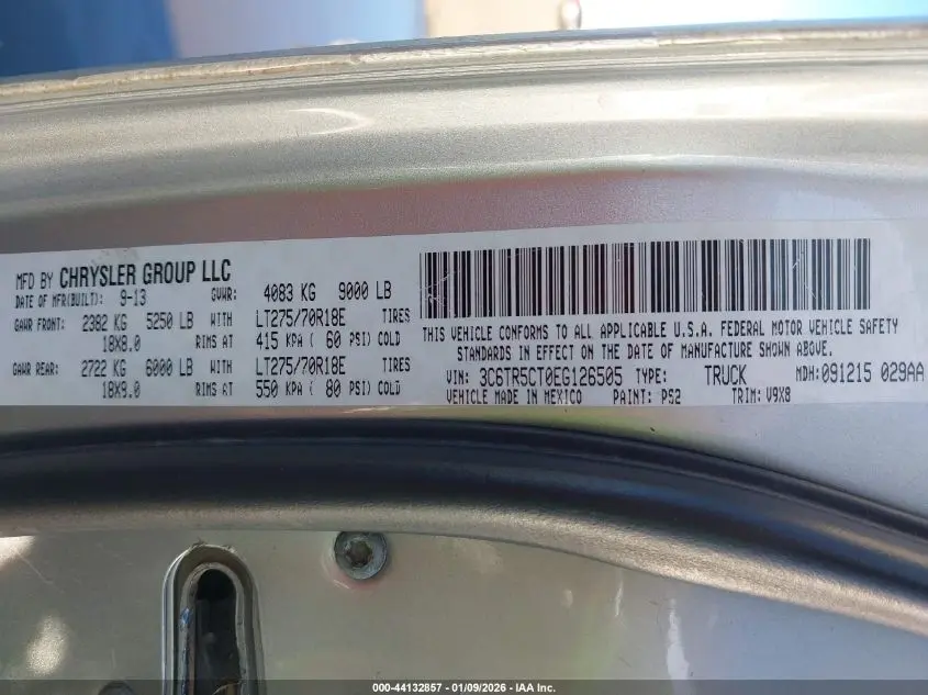 2014 RAM 2500 TRADESMAN