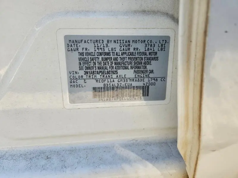 2014 NISSAN SENTRA SV  