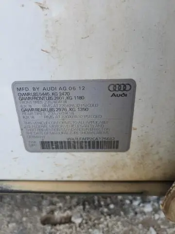 2012 AUDI Q5 PREMIUM PLUS  