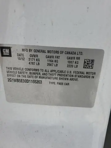 2013 CHEVROLET IMPALA LT  