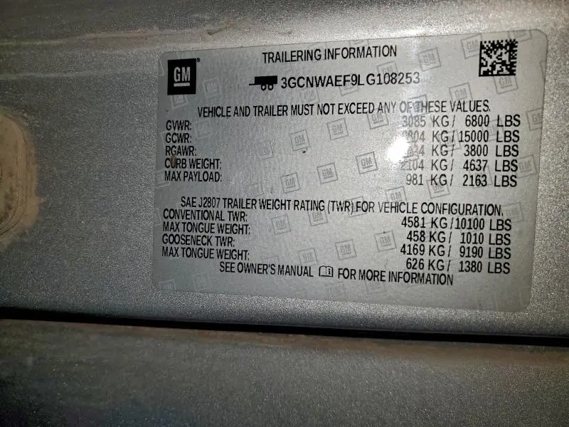 2020 CHEVROLET SILVERADO C1500  