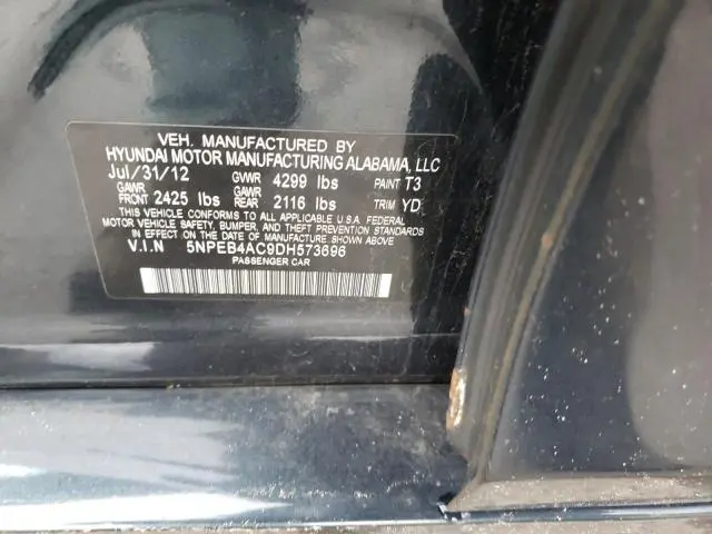 2013 HYUNDAI SONATA GLS  