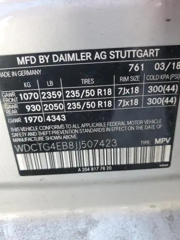 2018 MERCEDES-BENZ GLA 250  