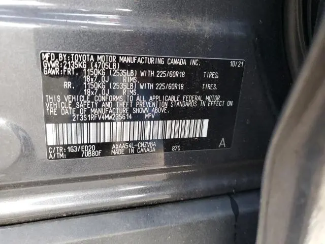 2021 TOYOTA RAV4 TRD OFF ROAD  