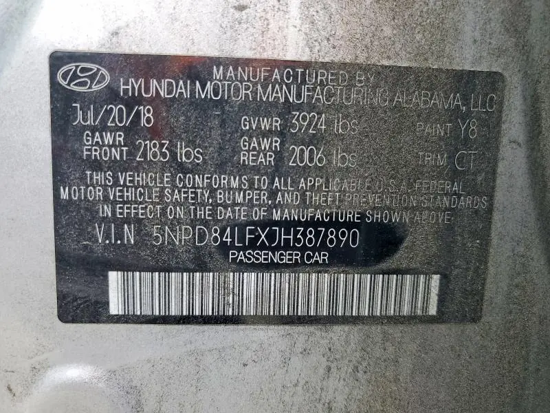 2018 HYUNDAI ELANTRA VALUE EDITION  