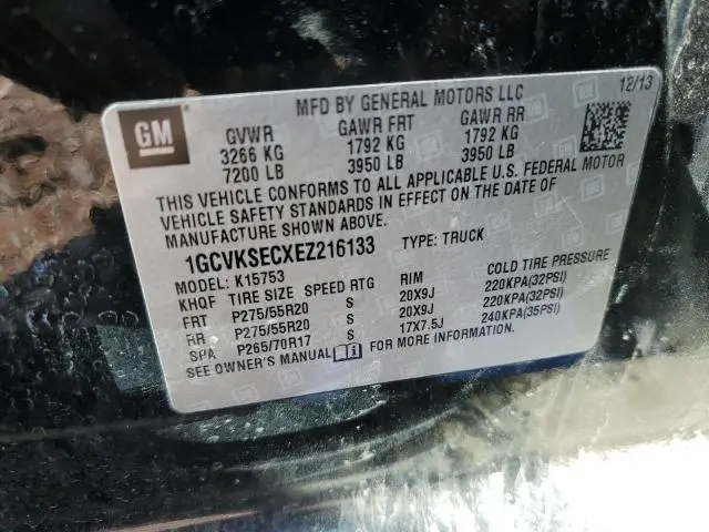 2014 CHEVROLET SILVERADO K1500 LTZ  