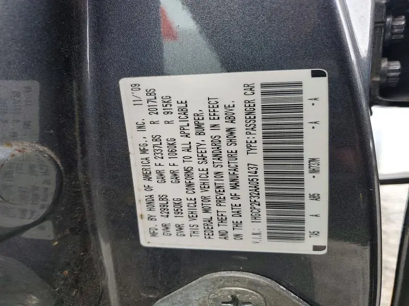 2010 HONDA ACCORD LX  