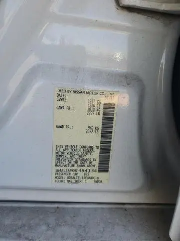 2017 NISSAN ALTIMA 2.5  