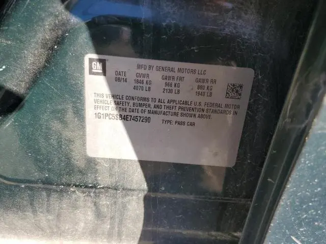 2014 CHEVROLET CRUZE LT  