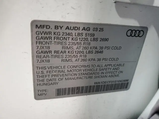 2025 AUDI Q3 PREMIUM S LINE 45  