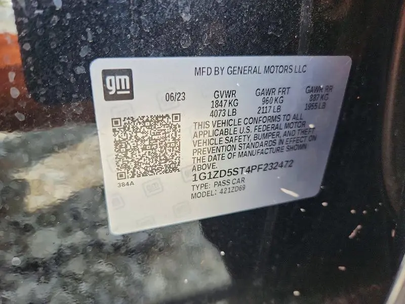 2023 CHEVROLET MALIBU LT  
