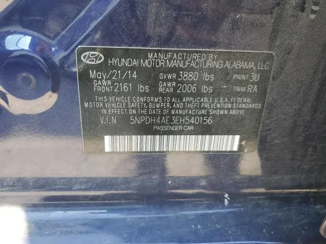 2014 HYUNDAI ELANTRA SE  