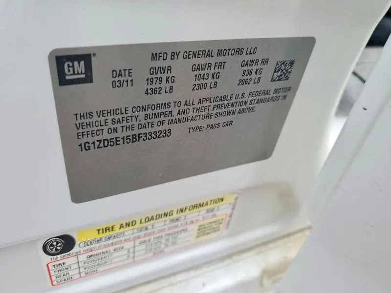 2011 CHEVROLET MALIBU 2LT  