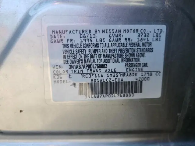 2013 NISSAN SENTRA S  