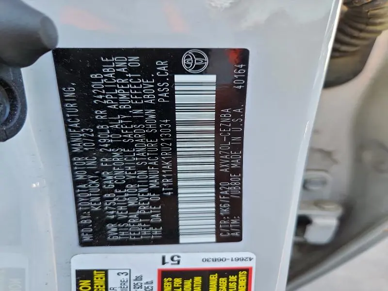 2024 TOYOTA CAMRY LE  