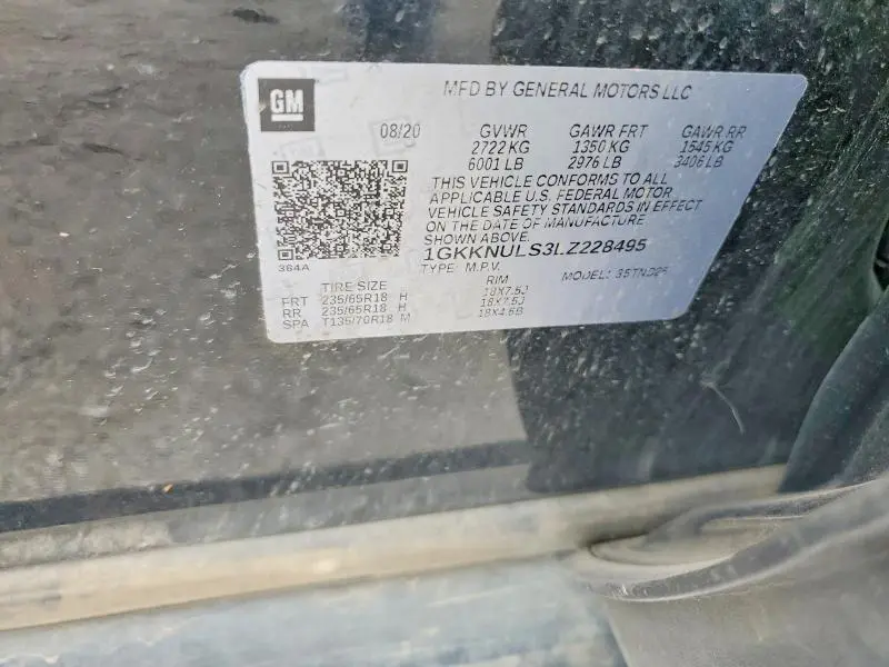 2020 GMC ACADIA SLT  