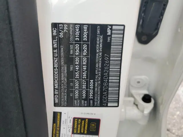 2013 MERCEDES-BENZ ML 550 4MATIC  