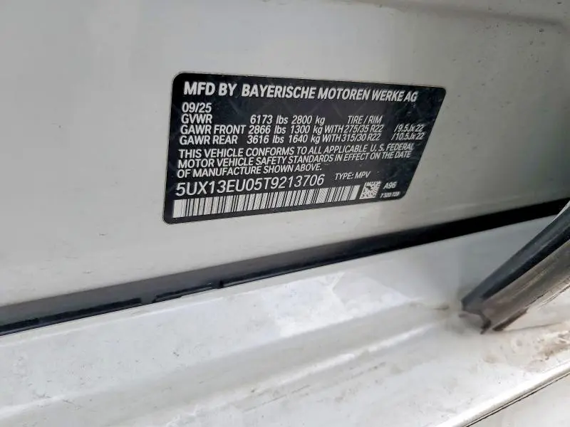 2026 BMW X5 SDRIVE 40I  