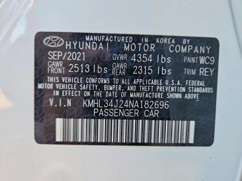 2022 HYUNDAI SONATA LIMITED  