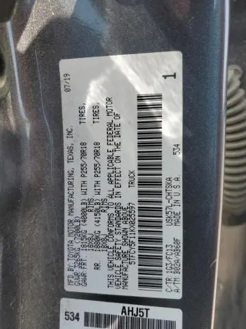 2019 TOYOTA TUNDRA DOUBLE CAB SR  