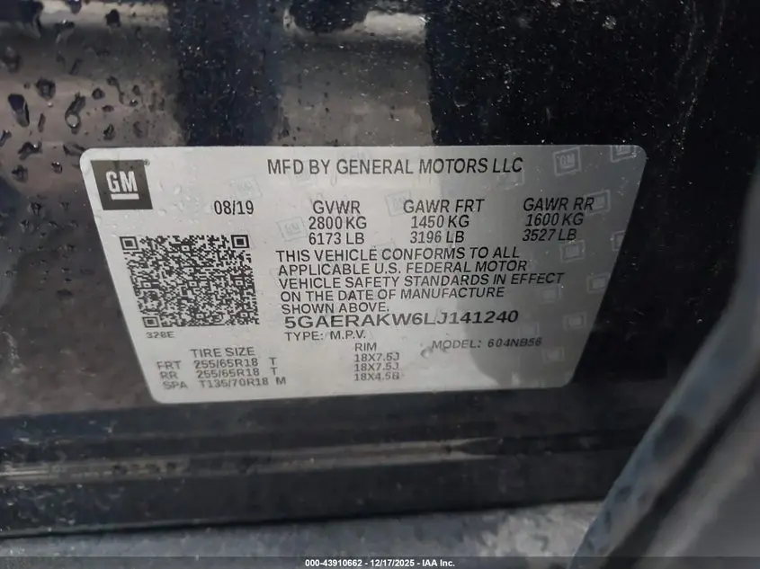 2020 BUICK ENCLAVE FWD PREFERRED