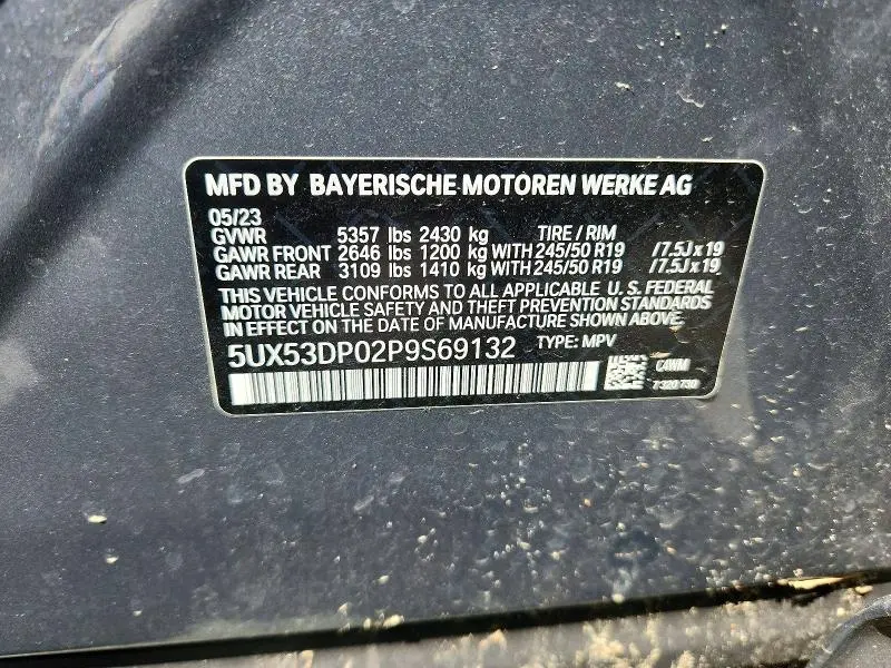 2023 BMW X3 XDRIVE30I  