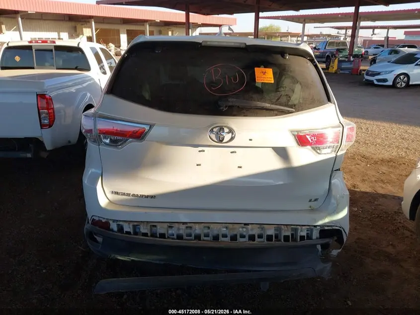2015 TOYOTA HIGHLANDER LE PLUS V6