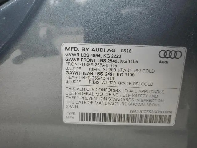 2017 AUDI Q3 PREMIUM PLUS  