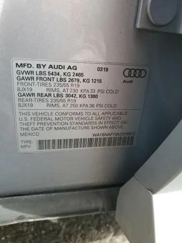 2019 AUDI Q5 PREMIUM PLUS