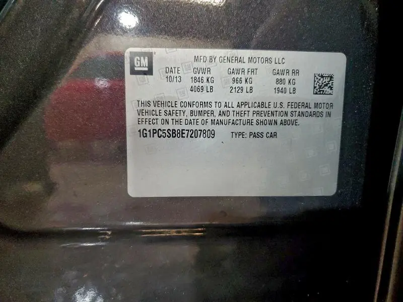 2014 CHEVROLET CRUZE LT  