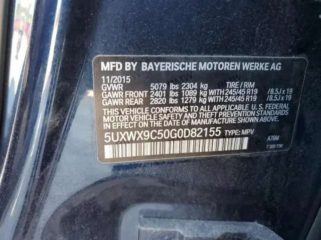 2016 BMW X3 XDRIVE28I  