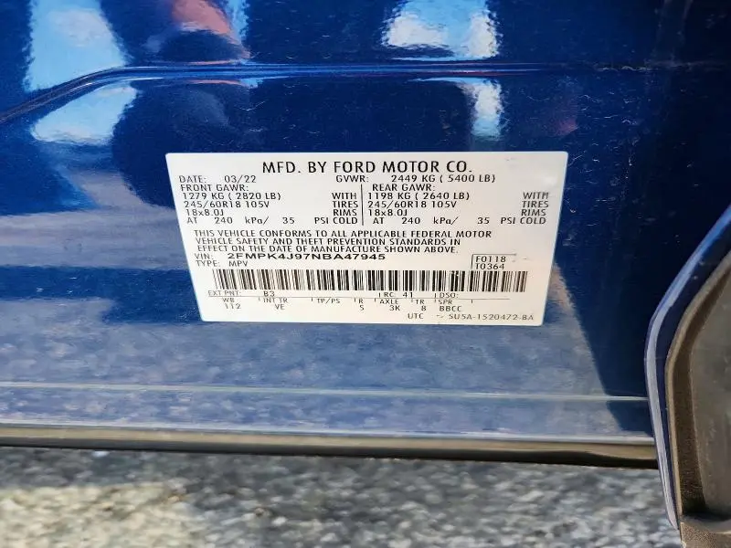 2022 FORD EDGE SEL  