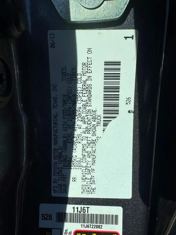 2013 TOYOTA TUNDRA DOUBLE CAB SR5  