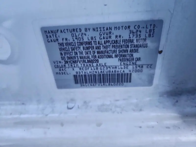 2024 NISSAN VERSA SR  
