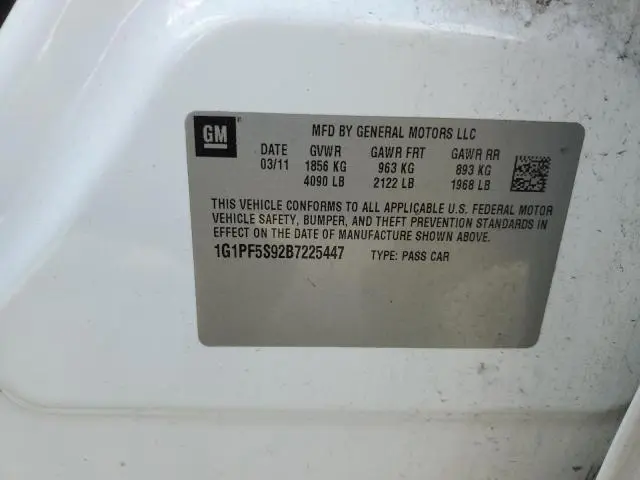 2011 CHEVROLET CRUZE LT  