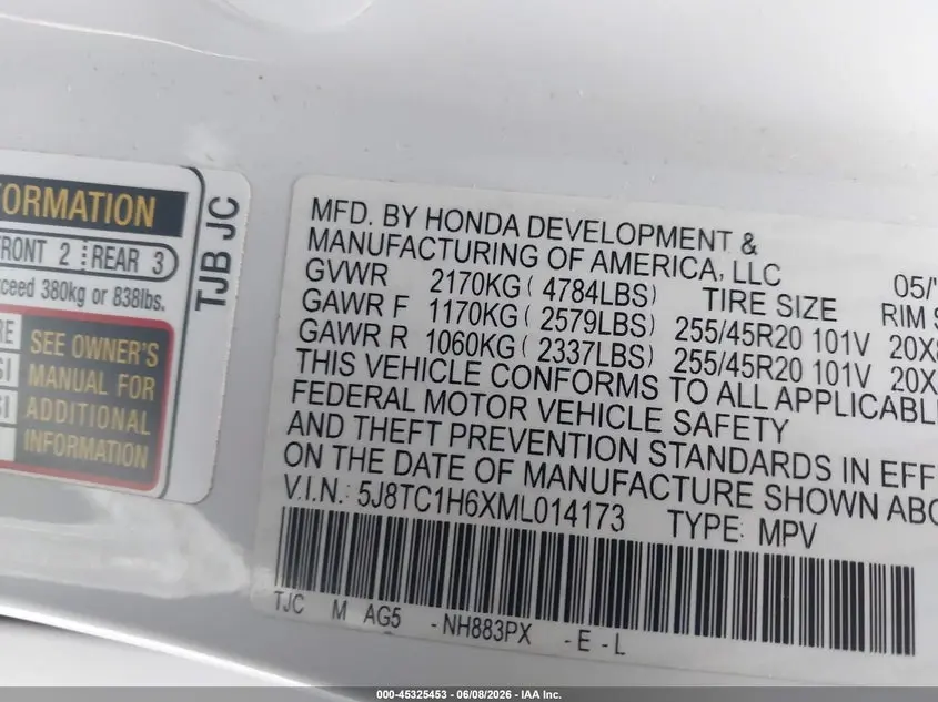 2021 ACURA RDX A-SPEC PACKAGE