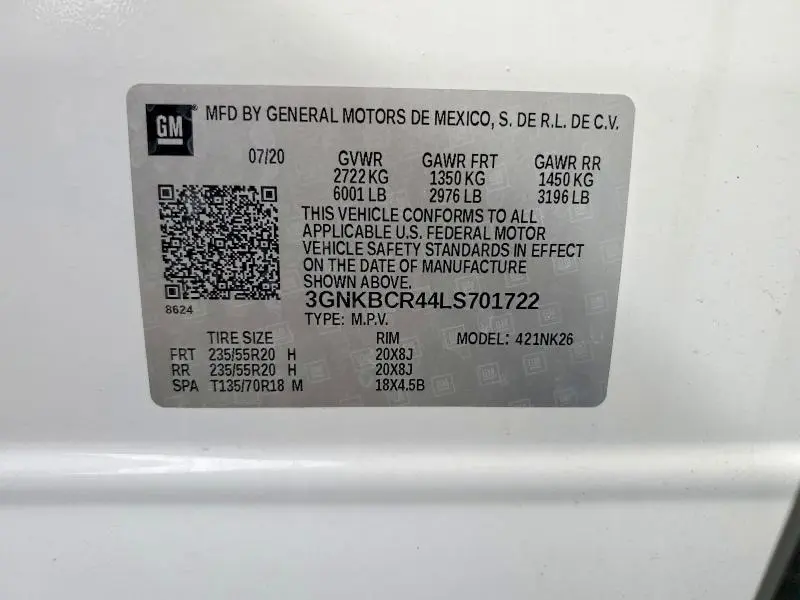 2020 CHEVROLET BLAZER 2LT  