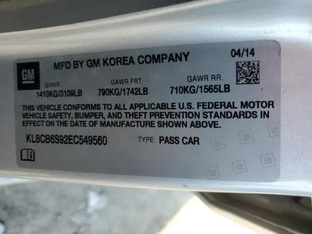 2014 CHEVROLET SPARK LS  