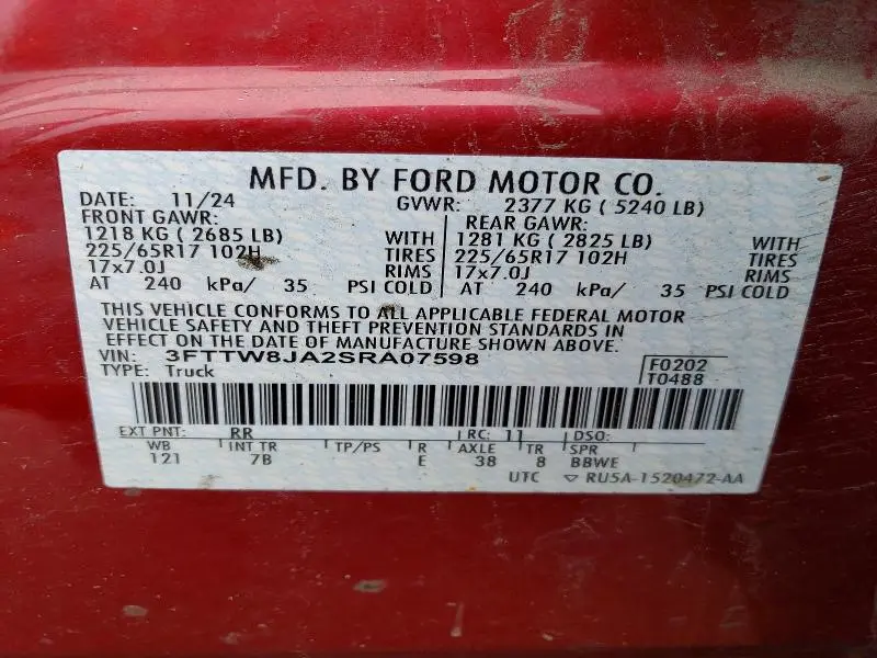 2025 FORD MAVERICK XLT  