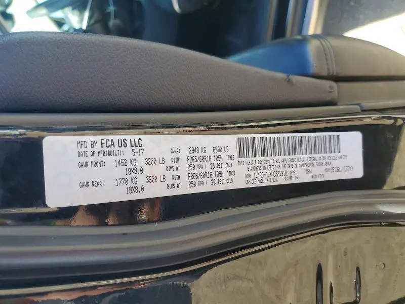 2017 DODGE DURANGO SXT  