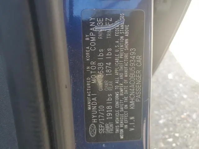 2011 HYUNDAI ACCENT GLS  
