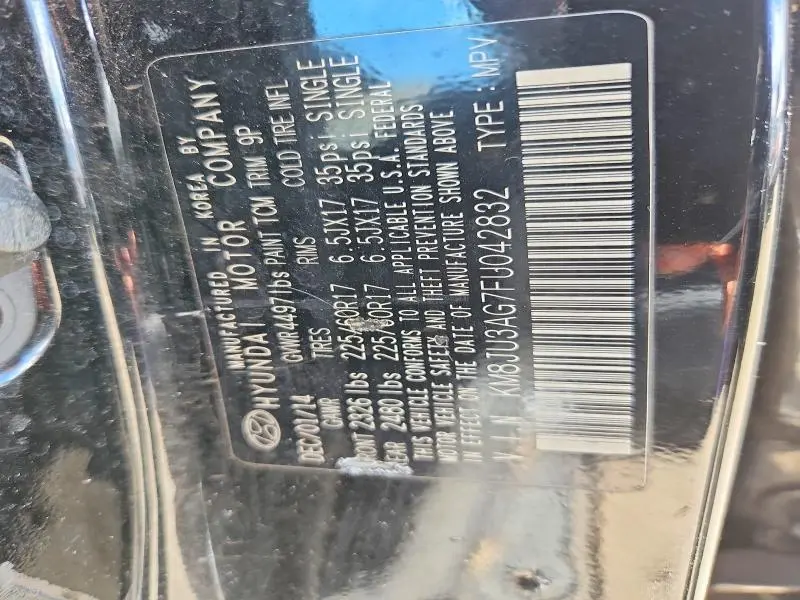 2015 HYUNDAI TUCSON SE  
