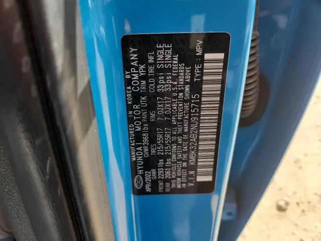 2022 HYUNDAI KONA SEL  